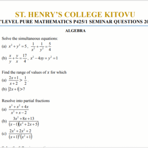 A level applied mathematics paper 2
