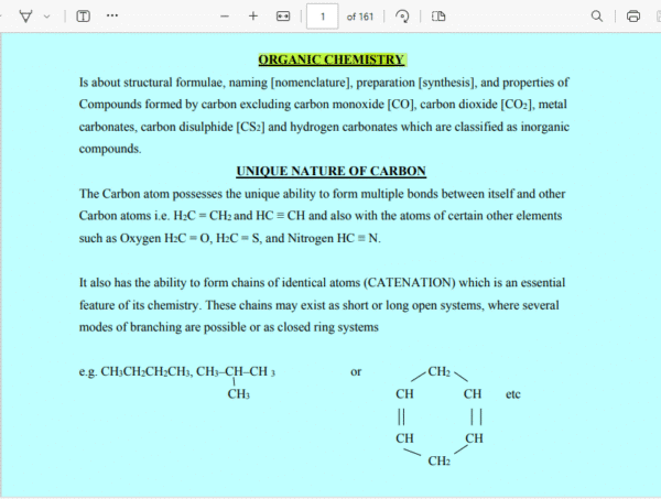 COMPLETE ORGANIC CHEMISTRY NOTES