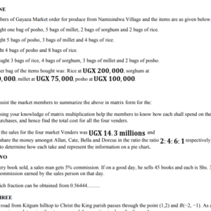 S.1 - S.4 Mathematics Scenario Question Bank (97 Questions)